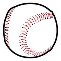 Isolated baseball icon