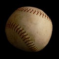 Isolated Baseball on Black Royalty Free Stock Photo