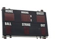 Isolated Baseball Scoreboard