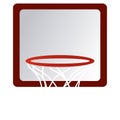 Isolated basketball hoop Royalty Free Stock Photo