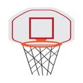 Isolated basketball hoop image Royalty Free Stock Photo