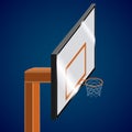 Isolated basketball hoop Royalty Free Stock Photo