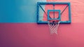 Isolated Basketball Hoop on White Background - Sports Equipment for Outdoor Activities and Fitness Royalty Free Stock Photo