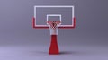 Isolated Basketball Hoop on White Background - Sports Equipment for Outdoor Activities and Fitness Royalty Free Stock Photo