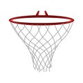 Isolated basketball net