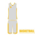 Isolated basketball uniform