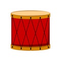 Isolated bass drum icon
