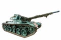 Isolated battle tank Royalty Free Stock Photo