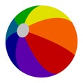 Isolated beach ball Royalty Free Stock Photo