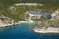 Isolated beach at Bonifacio, Corsica Royalty Free Stock Photo