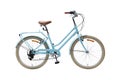 Isolated Beautiful Urban Bike for Gent In Blue Color Royalty Free Stock Photo