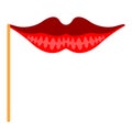 Isolated beauty lips mask