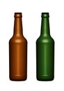 Isolated Beer Bottles