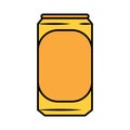 Isolated beer can icon