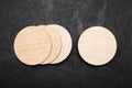 Isolated beer coaster mockup, round drink holder