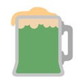 Isolated beer icon. Patrick day Royalty Free Stock Photo