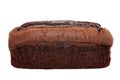 Isolated belgium chocolate cake loaf