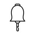 Isolated bell silhouette style icon vector design