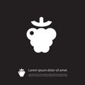 Isolated Berry Icon. Shrubby Plant Vector Element Can Be Used For Razz, Raspberry, Berry Design Concept.