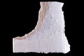 White torn paper with uneven shape and textured rough edges, Royalty Free Stock Photo