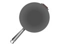 Isolated Black Cast Iron Frying Pan: Culinary Vector Illustration on White Background