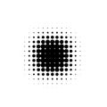 Isolated black color abstract round shape halftone dotted cartoon comics blot background, dots decorative elements