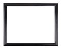 Isolated black picture frame Royalty Free Stock Photo