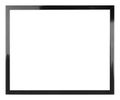 Isolated black picture frame Royalty Free Stock Photo