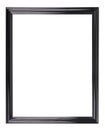 Isolated black picture frame Royalty Free Stock Photo