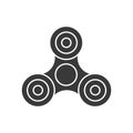 Isolated black spinner icon.