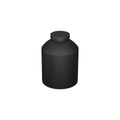 Isolated Black Supplement Bottle 3D