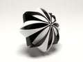 Isolated black white abstract object Royalty Free Stock Photo