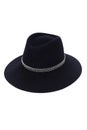 Isolated black wool hat on white background fashion style Royalty Free Stock Photo