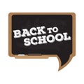 Isolated blackboard. Back to school concept image