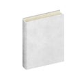 Isolated Blank book recycled paper Royalty Free Stock Photo