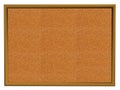 Isolated blank corkboard