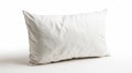 Isolated blank pillow on white background. Cushion for your designs. Clipping paths object. Royalty Free Stock Photo