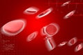 Isolated blood cells Royalty Free Stock Photo