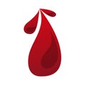 Isolated blood drop icon