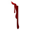 Isolated bloodstain illustraiton