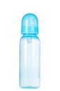 Isolated Blue baby bottle Royalty Free Stock Photo