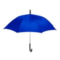 Isolated blue umbrella in white background Royalty Free Stock Photo
