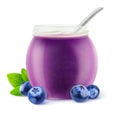 Isolated blueberry jelly