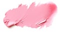 Isolated blush Brush Stroke on a white Background. Acrylic Paint Texture with Copy Space