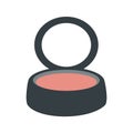 Isolated blush makeup