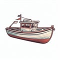 isolated boat trip clipart whit background