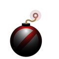 Isolated bomb icon