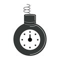 Isolated bomb icon