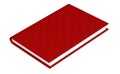Isolated book with red cover