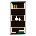 Isolated bookcase image